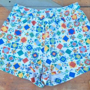 Vintage 90's Y2K Guess floral Aztec Women's Ladies Jean Shorts Sz 30